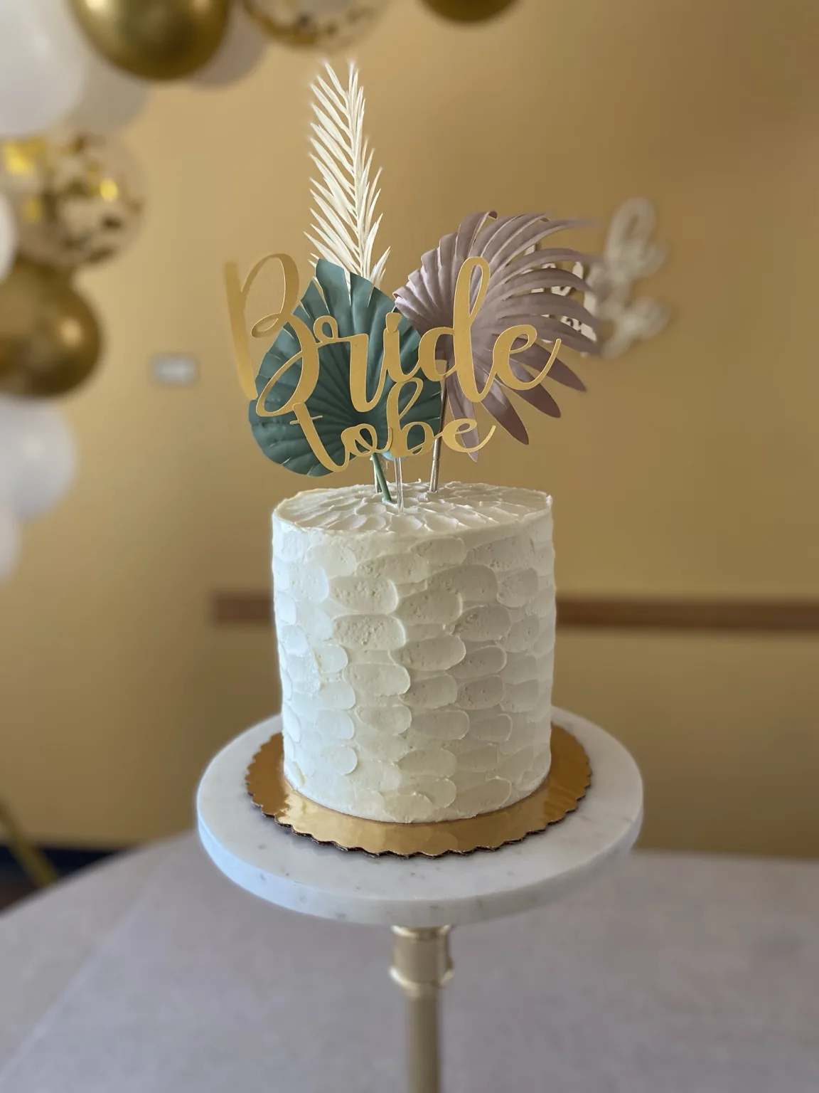 Bridal celebration cake by Blue Skye Cakes